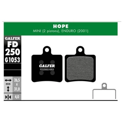 PASTILLA DE FRENO FD-250 GALFER 1 PASTILLA DE FRENO FD-250 GALFER
