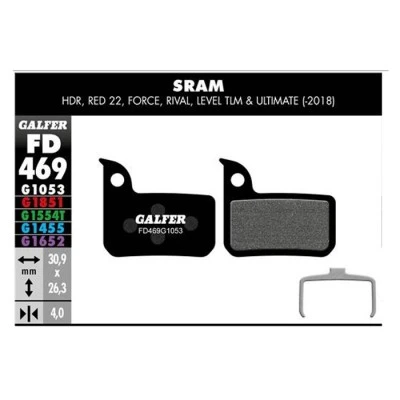 PASTILLAS DE FRENO FD-469 GALFER 1 PASTILLAS DE FRENO FD-469 GALFER