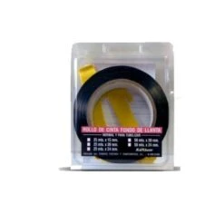 Bompar Rollo Cinta Fondo De Llanta Negro Y Transparente